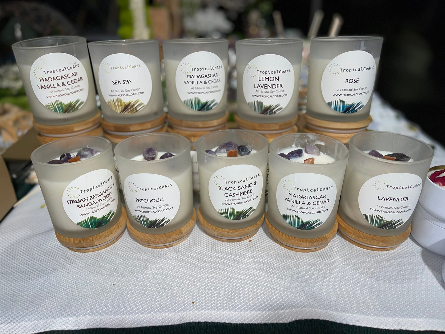 Hand Poured Amethyst Candles 11 OZ