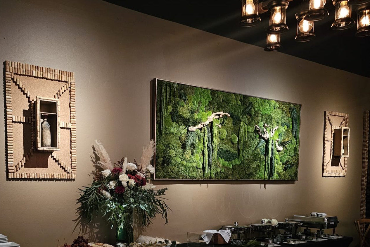 Moss Art Installation Biophilic Design- Custom Made