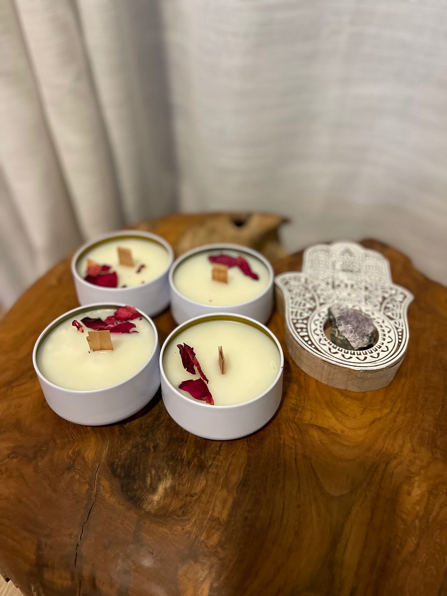Hand Poured Tin Candles 5 OZ 13.00 $