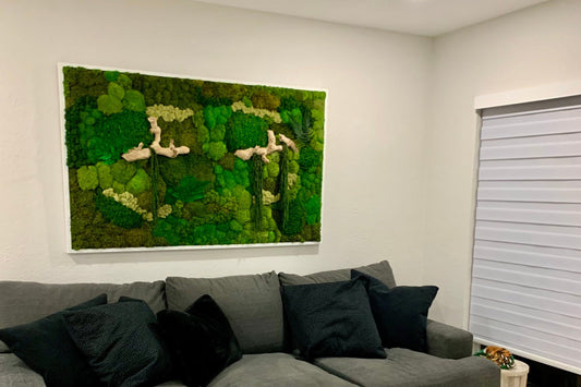 Moss Art Installation Biophilic Design- Custom Made