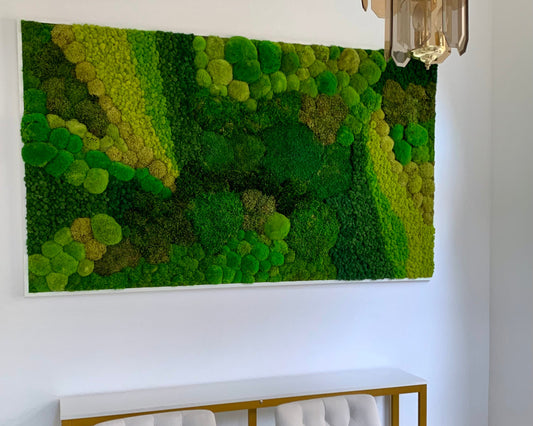 Moss Art Installation Biophilic Design- Custom Made