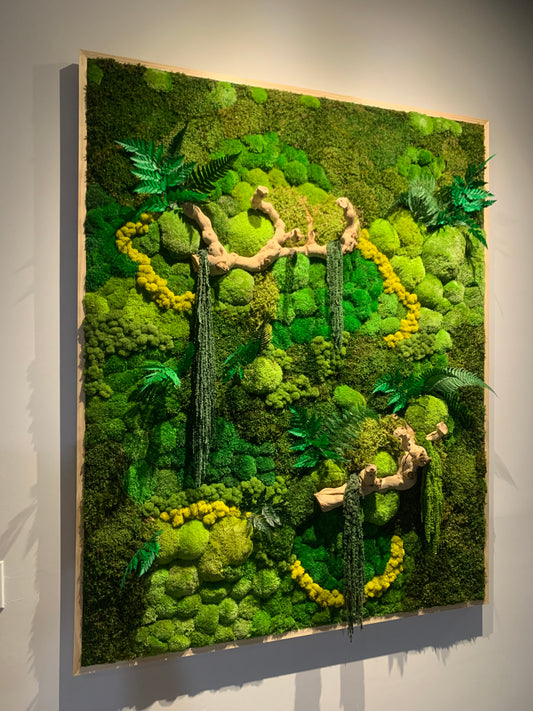 Moss Art Installation Biophilic Design- Custom Made