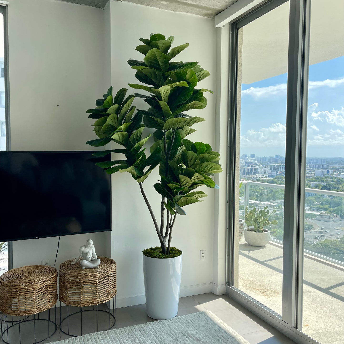 Fiddle leaf fig artificial Plant 102"H / 8.5 feet