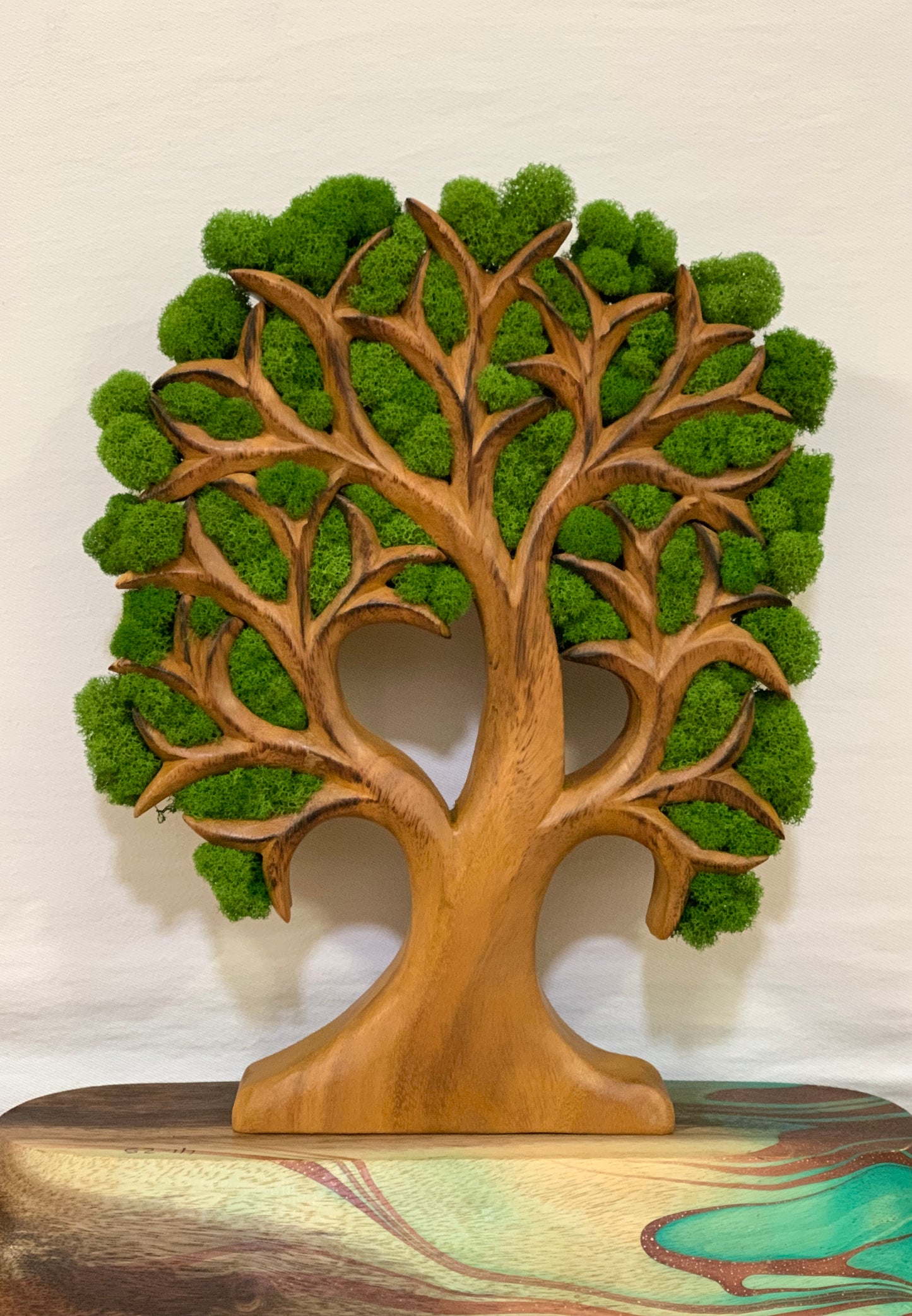 Tree of life Natural Wood With Moss