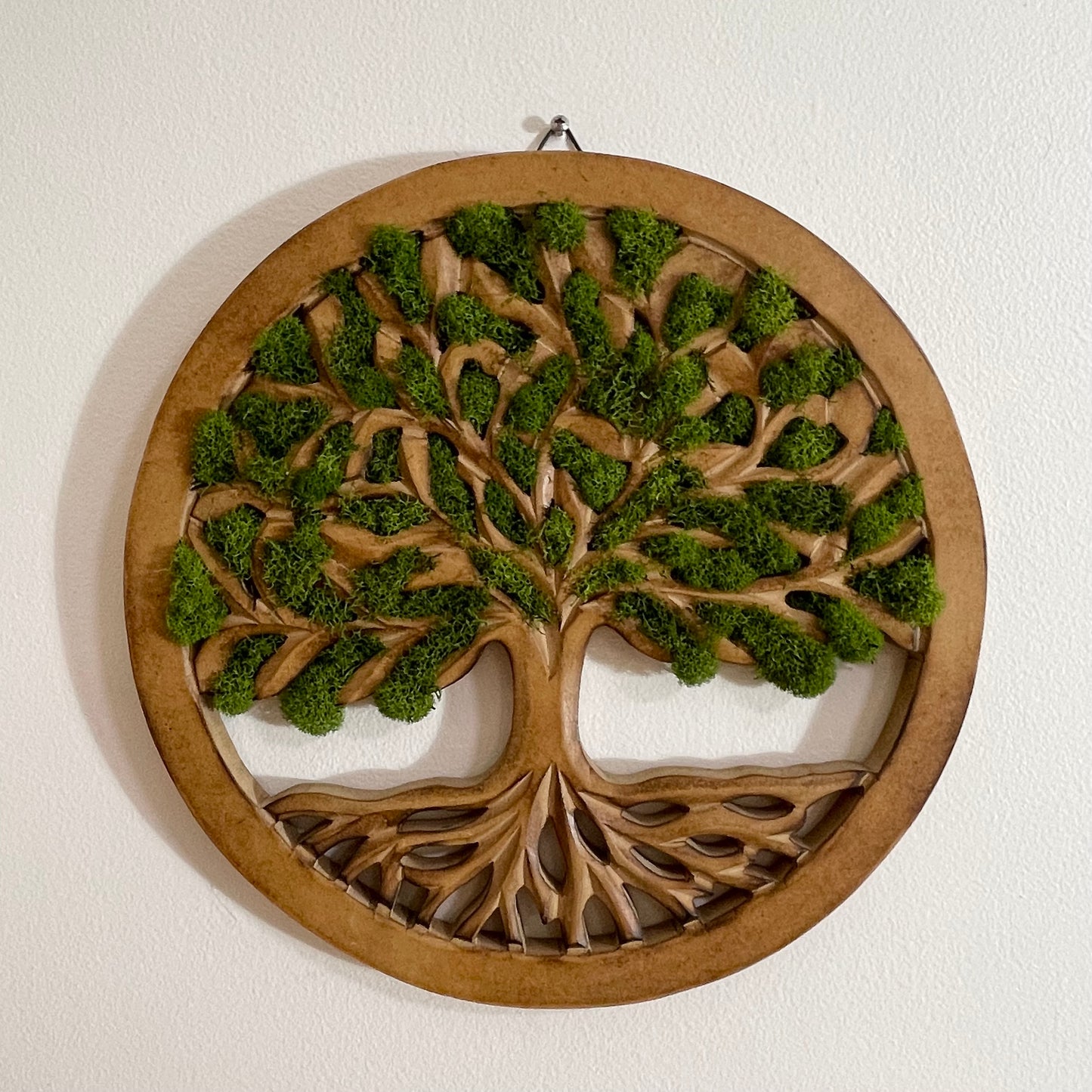 Handcrafted Moss Wooden Sacred Tree Of Life Wall Décor Hanging Art