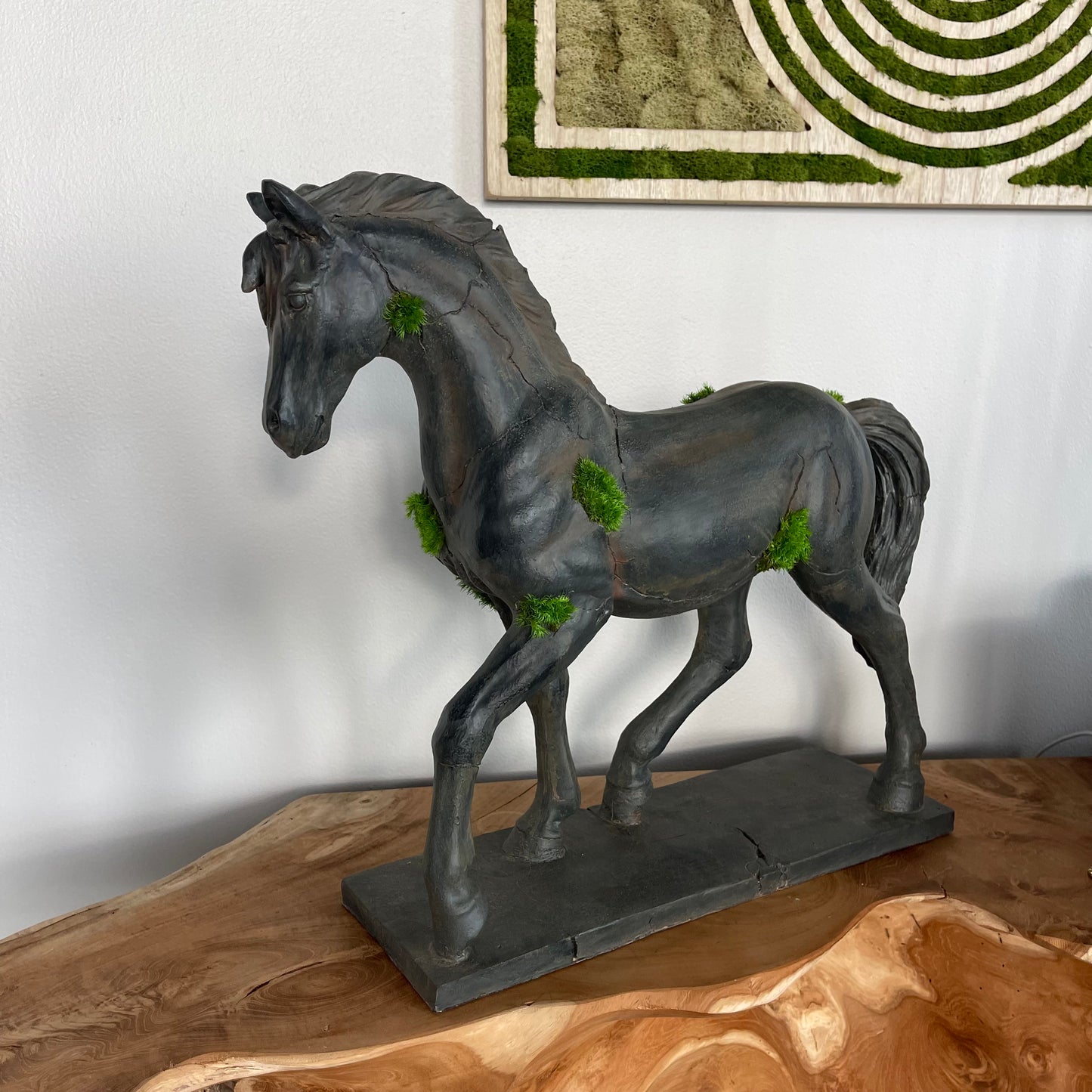 Horse with Preserved Moss