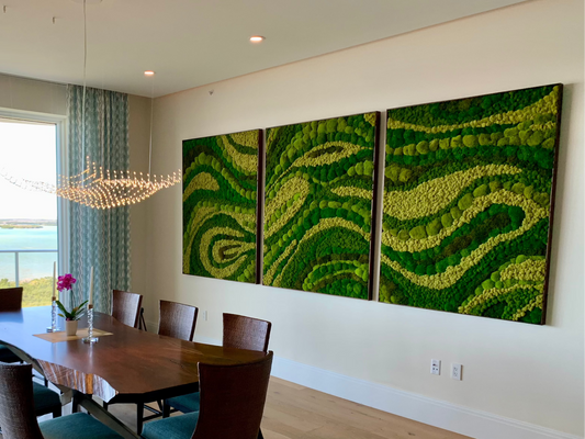 Moss Art Installations - Biophilic Design- Custom Made