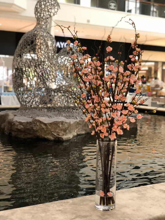 Cherry Blossom Branches in Glass