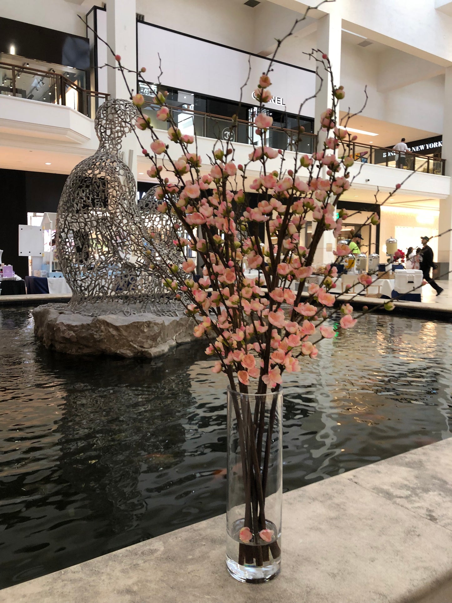 Cherry Blossom Branches in Glass