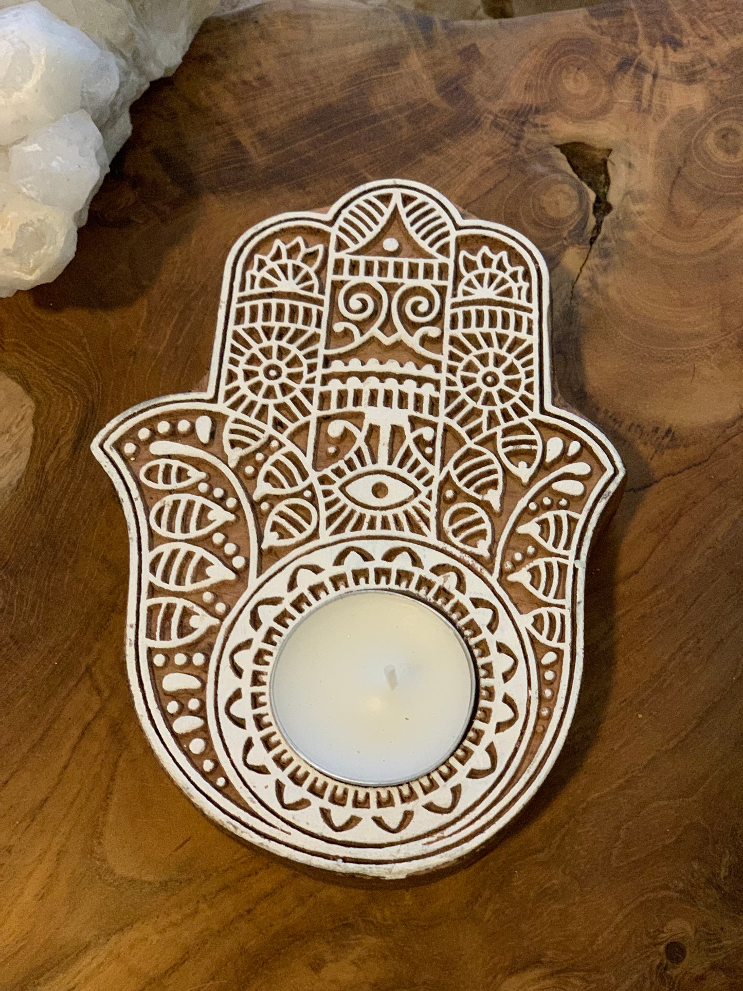 Hamsa Candle Holders