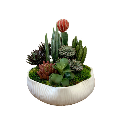 Artificial Flower Composition Succulent and Cactus